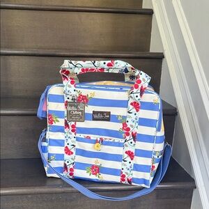 Matilda Jane Blue and White Striped Floral Bag